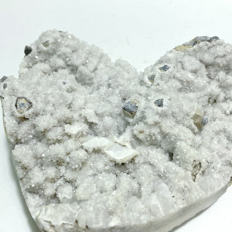 2 Pieces Large Quartz Cluster Heart - Wholesale Crystals
