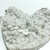 2 Pieces Large Quartz Cluster Heart - Wholesale Crystals