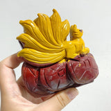 2 Pieces Mookaite Nine-tailed Fox Carving 4 -Wholesale Crystals