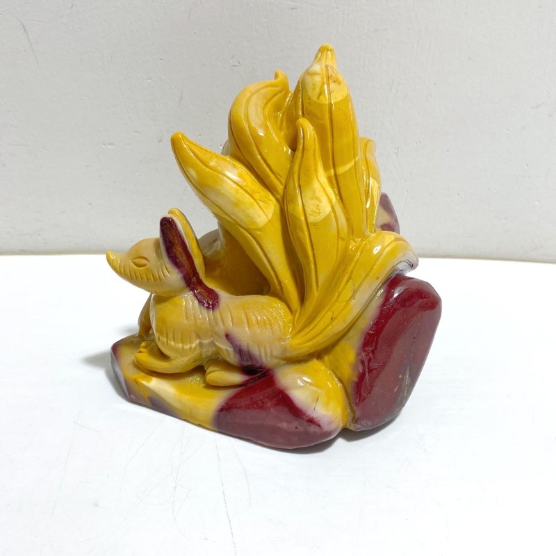 2 Pieces Mookaite Nine-tailed Fox Carving 4 -Wholesale Crystals