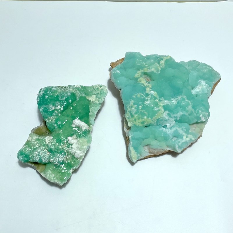 2 Pieces Natural Hemimorphite Raw Stone Specimen - Wholesale Crystals