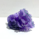 2 Pieces Purple Fluorite Chinese Cabbage Carving 4 - Wholesale Crystals