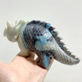 2 Pieces Trolleite Triceratops Three-horned Dinosaur Carving -Wholesale Crystals