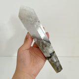 2 Pieces Volcano Agate Scepter Wand With Stand (UV Reactive) - Wholesale Crystals