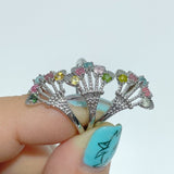 2 Styles Colorful Tourmaline Ring Wholesale - Wholesale Crystals