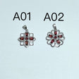 2 Styles Garnet Flower Pendant Wholesale - Wholesale Crystals