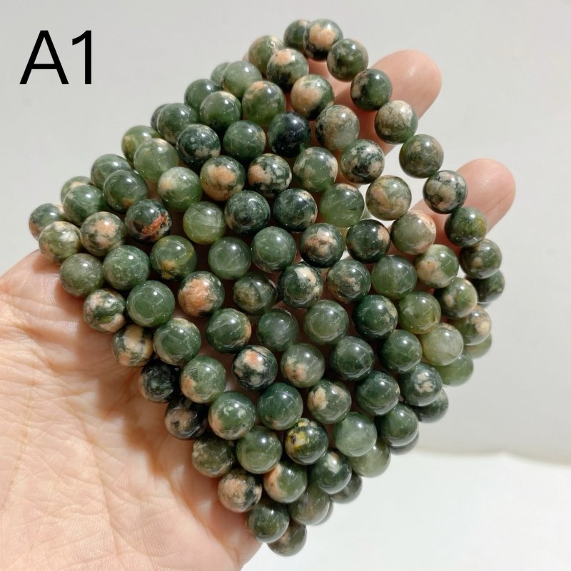 2 Types 8mm Sakura Jade Bracelets Wholesale -Wholesale Crystals