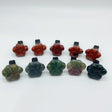 2 Types Cat Paws Moss Agate Red Jasper Crystal Car Air Vent Clips Wholesale -Wholesale Crystals