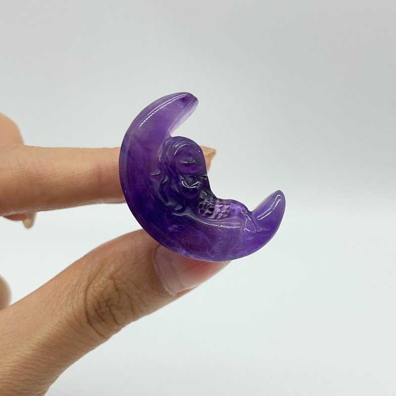 2 Types Dolphin & Mermaid On The Moon Amethyst Car Air Vent Clips Wholesale -Wholesale Crystals