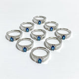 2 Types Heat Treatment Blue Topaz Ring Wholesale - Wholesale Crystals
