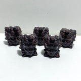 2 Types Medusa Carving Wholesale Garnet Larvikite - Wholesale Crystals