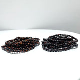2 Types Mini Beads Bracelet Hematite Red Tiger Eye Wholesale - Wholesale Crystals