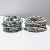 2 Types Mini Beads Bracelet Moss Agate China Shoushan stone Wholesale - Wholesale Crystals
