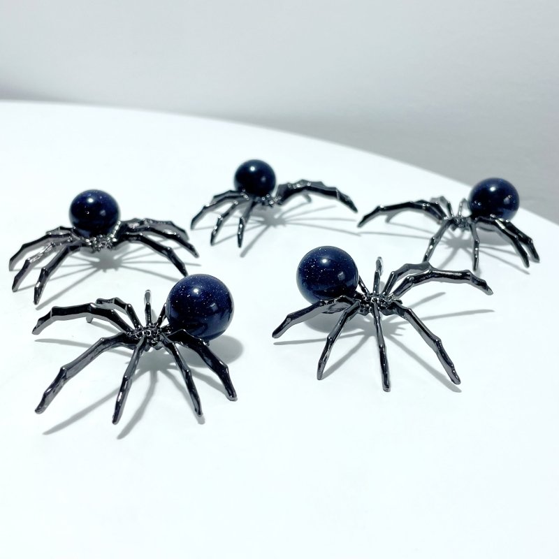 2 Types Sphere Spider Ornament Handmade Alloy Spider Wholesale - Wholesale Crystals