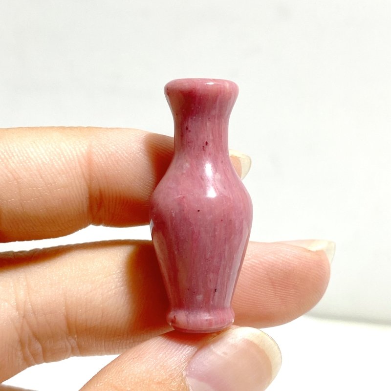 2 Types Vase Carving Wholesale Ocean Jasper Rhodonite -Wholesale Crystals