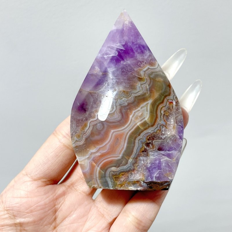 20 Pieces Beautiful Amethyst Mixed Striped Agate Arrow Head - Wholesale Crystals