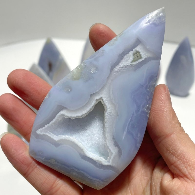 20 Pieces Beautiful Blue Chalcedony Arrow Head Shape - Wholesale Crystals