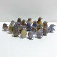 20 Pieces Geode Druzy Agate Penguin Carving -Wholesale Crystals
