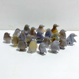 20 Pieces Geode Druzy Agate Penguin Carving -Wholesale Crystals