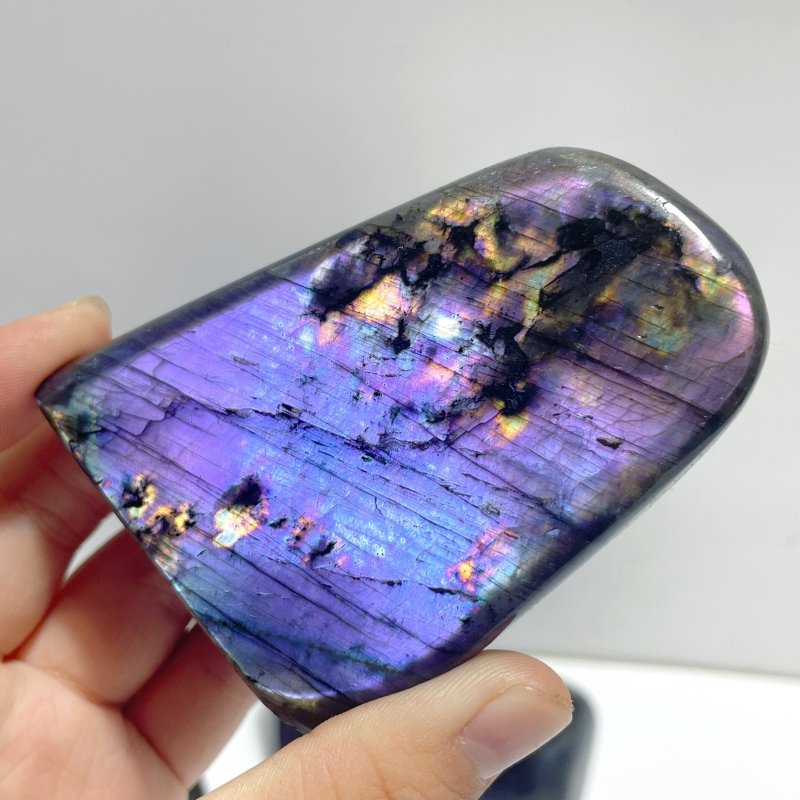 20 Pieces High Quality Polished Purple Blue Labradorite Free Form - Wholesale Crystals