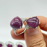 20 Pieces High Quality Ruby Zoisite Heart Shape Ring -Wholesale Crystals