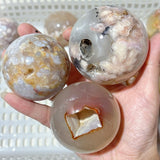 20 Pieces High Quality Sakura Agate Spheres - Wholesale Crystals