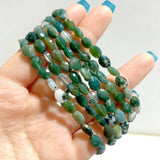 20 Types Cut Faceted Oval Shape Bracelet Caribbean Calcite Moss Agate Rhodonite Wholesale - Wholesale Crystals