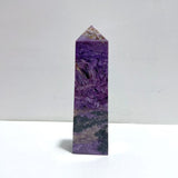 20.8CM Charoite Tower Point For Collection - Wholesale Crystals
