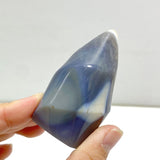 21 Pieces Black Orca Agate Flame Carving 1 - Wholesale Crystals