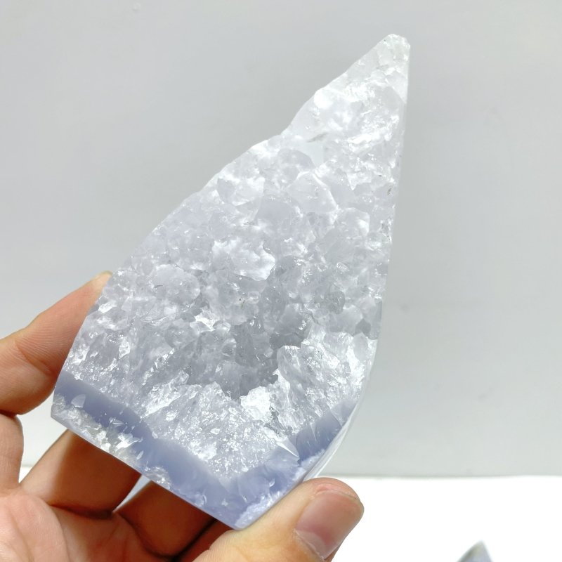 21 Pieces Blue Chalcedony Arrow Head Shape - Wholesale Crystals