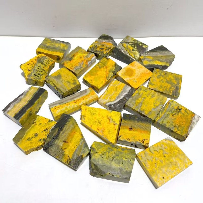 21 Pieces Bumble Bee Jasper Polished Home Decor Stone - Wholesale Crystals