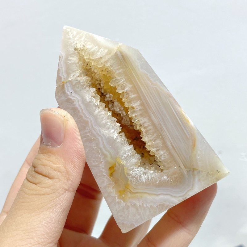 21 Pieces Geode Druzy Agate Four - sided Tower Point - Wholesale Crystals