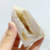 21 Pieces Geode Druzy Agate Four - sided Tower Point - Wholesale Crystals