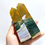 21 Pieces Ocean Jasper Four - sided Point 2 - Wholesale Crystals