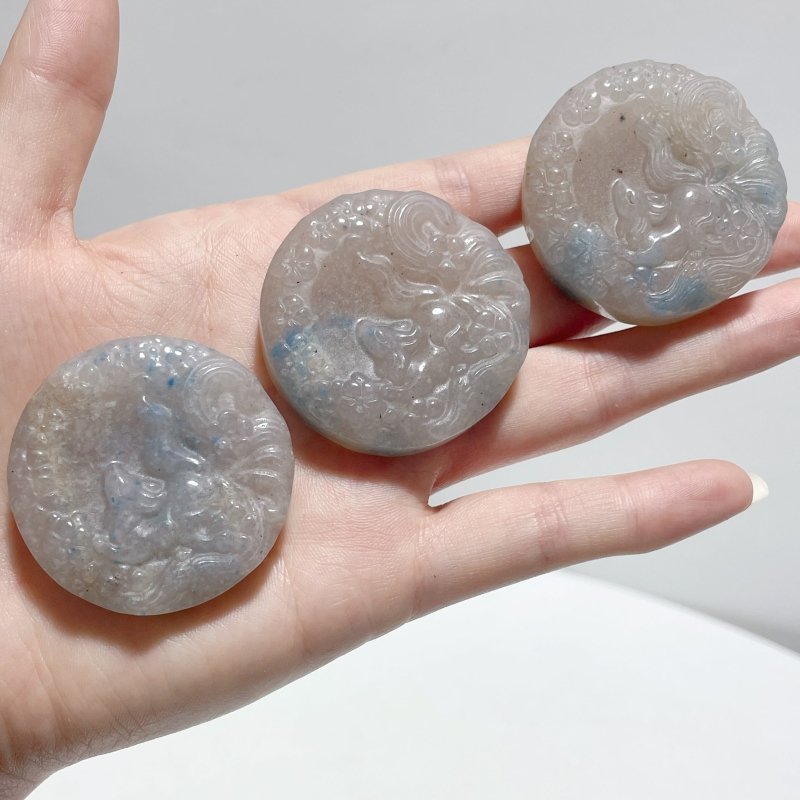 21 Pieces Trolleite Nine - Tailed Fox Crystal Carving Closeout - Wholesale Crystals