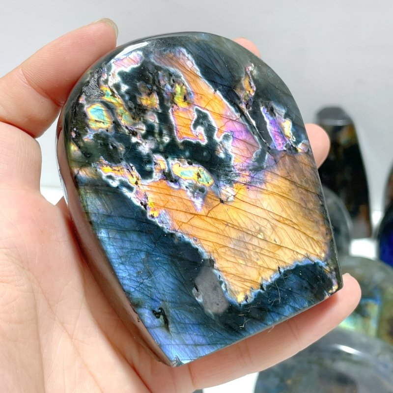 22 Pieces Beautiful High Quality Polished Labradorite Free Form - Wholesale Crystals