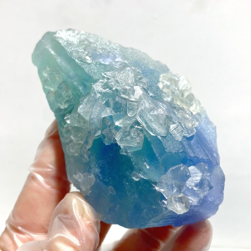22 Pieces Blue Fluorite Mixed Calcite Raw Stone Specimen For Collection - Wholesale Crystals