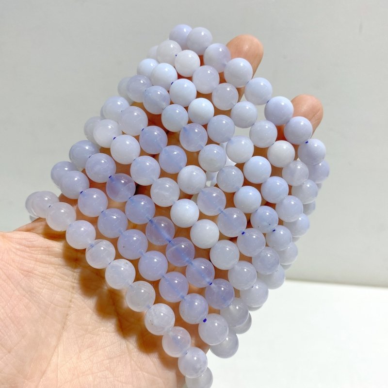 23 Pieces Blue Chalcedony Bracelets -Wholesale Crystals