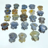 23 Pieces Geode Druzy Agate Frog Carving - Wholesale Crystals