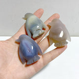 23 Pieces Geode Druzy Agate Penguin Carving -Wholesale Crystals