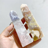 23 Pieces Sakura Flower Agate Four-Sided Tower Points -Wholesale Crystals
