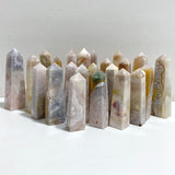23 Pieces Sakura Flower Agate Four-Sided Tower Points -Wholesale Crystals