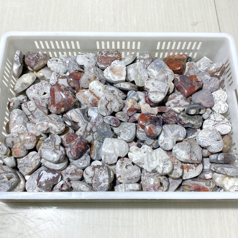 231 Pieces Moroccan Agate Heart (Sea Freight Only) -Wholesale Crystals