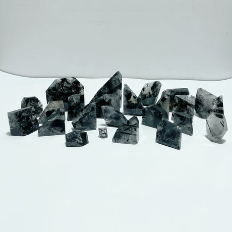 24 Pieces Black Tourmaline Quartz Free Form - Wholesale Crystals