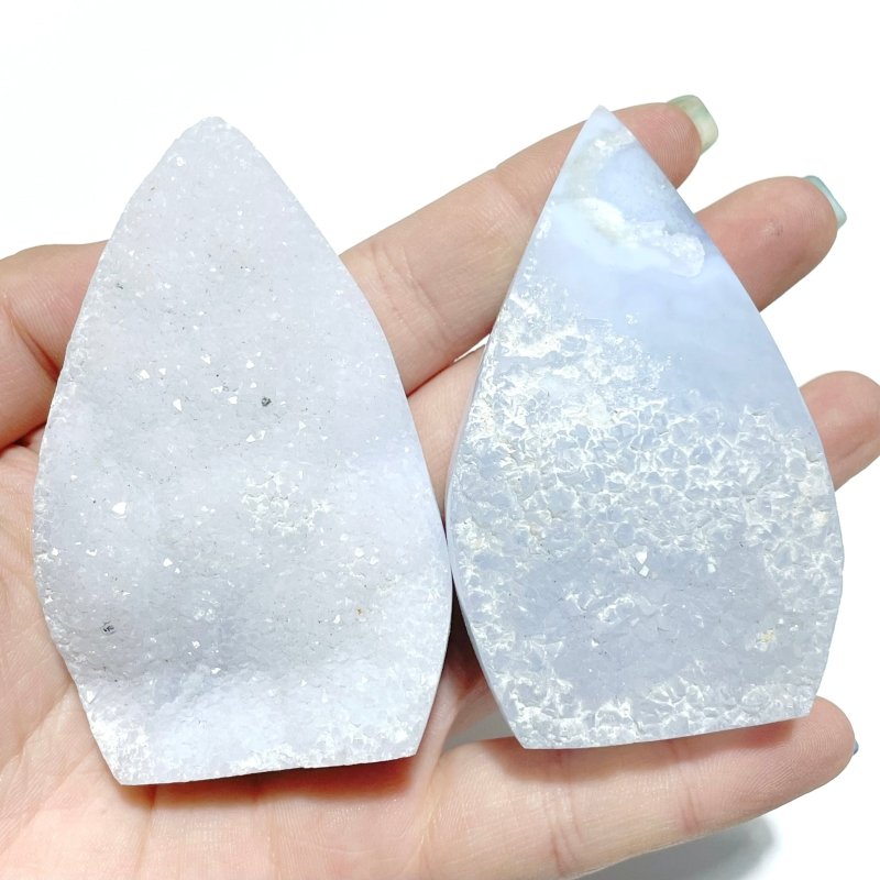 24 Pieces Blue Chalcedony Arrow Head Shape - Wholesale Crystals