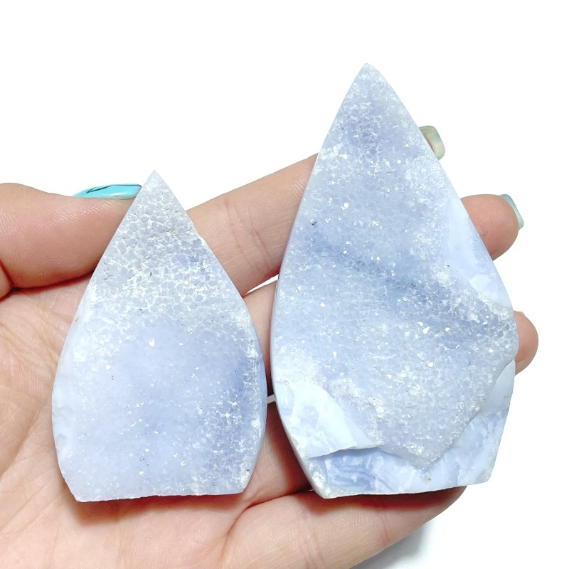 24 Pieces Blue Chalcedony Arrow Head Shape - Wholesale Crystals