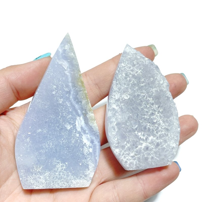 24 Pieces Blue Chalcedony Arrow Head Shape - Wholesale Crystals
