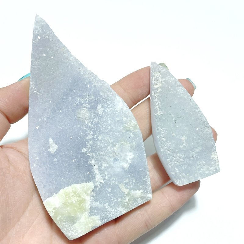 24 Pieces Blue Chalcedony Arrow Head Shape - Wholesale Crystals