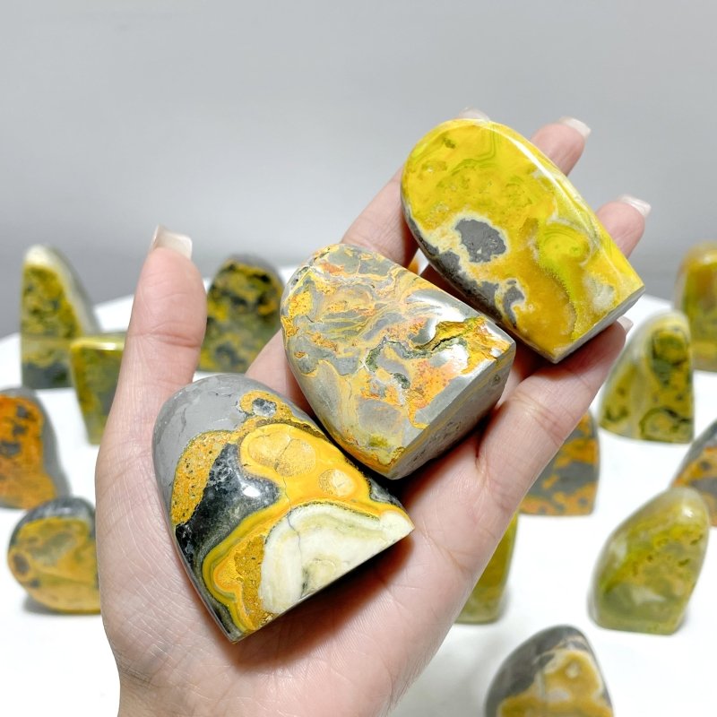 24 Pieces Bumble Bee Jasper Free Form Home Decor - Wholesale Crystals