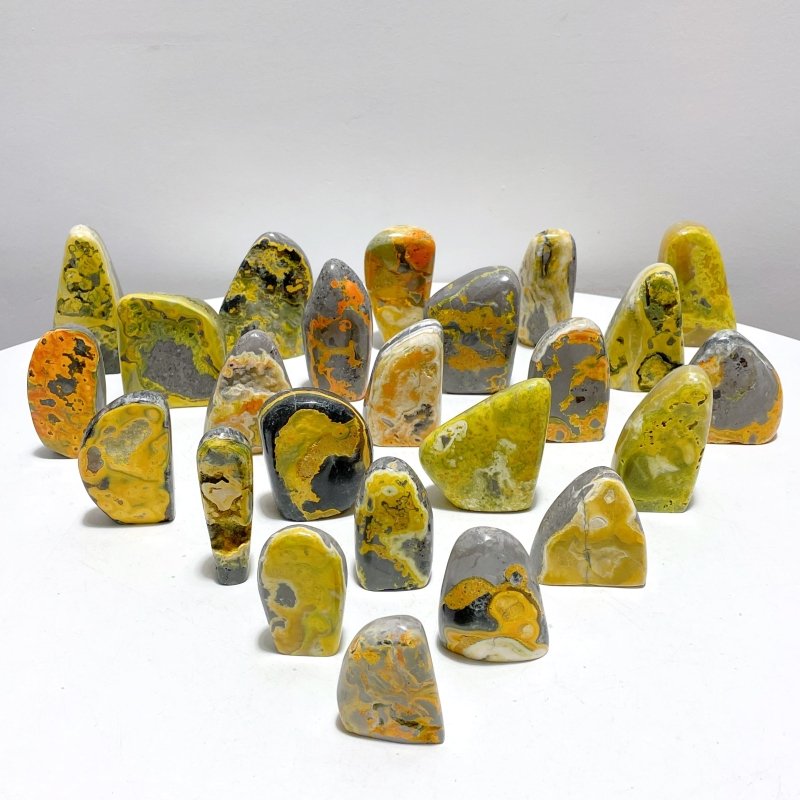 24 Pieces Bumble Bee Jasper Free Form Home Decor - Wholesale Crystals